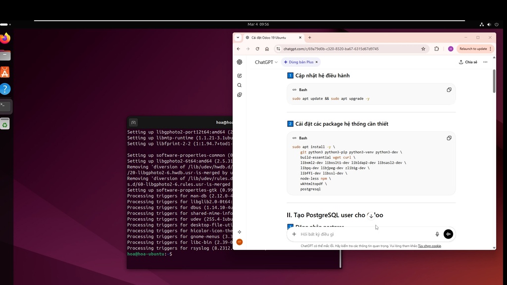 Hướng Dẫn Cài Đặt Odoo Community Từ Source (Ubuntu 24, No Docker) - Hỗ trợ bởi ChatGPT