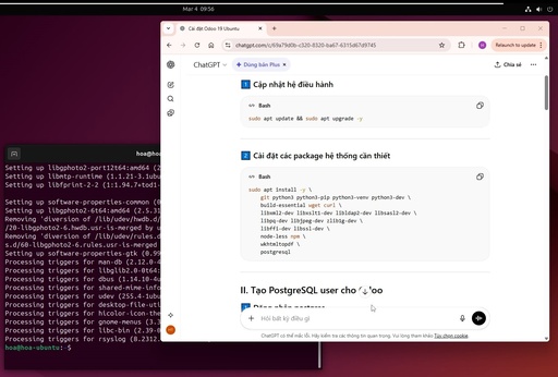 HƯỚNG DẪN CÀI ĐẶT ODOO 19.0 COMMUNITY (GIT + VENV) TRÊN UBUNTU